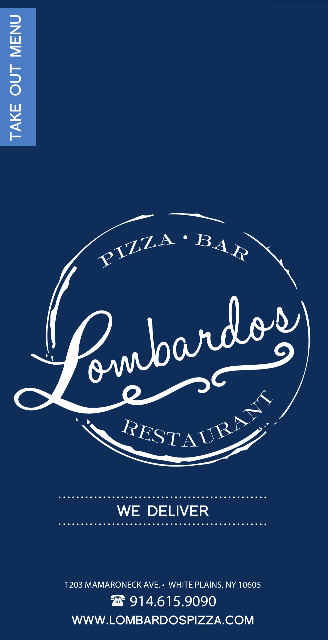Menu - Lombardo's Restaurant & Pizzeria – Westchester, NY